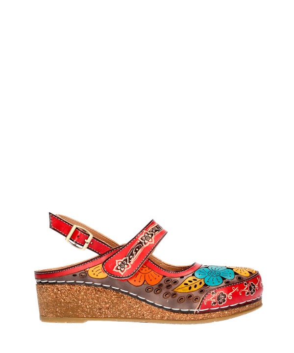 Sandàlies LAURA VITA FACSCINEO 0321 Color Vermell | Calzados Savina