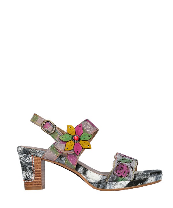 Sandalias LAURA VITA FRAISON 01 Color Gris | Calzados Savina