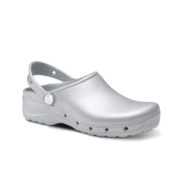 Zuecos FELIZ CAMINAR FLOTANTES Color Plata | Calzados Savina
